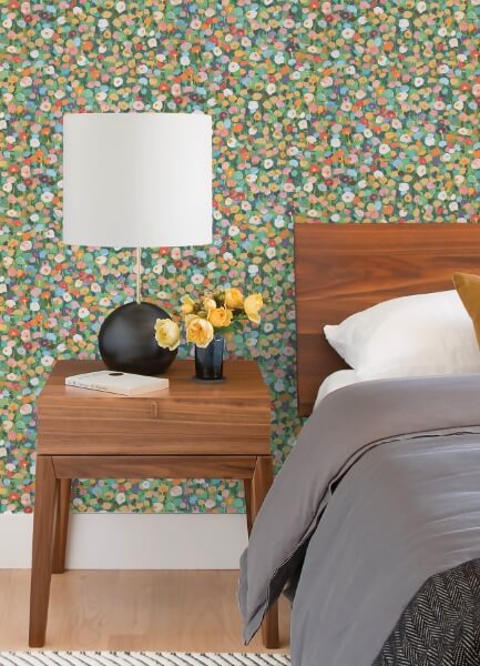 Prato Green Petite Floral Wallpaper