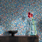 Prato Blue Petite Floral Wallpaper