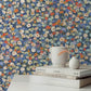 Prato Blue Petite Floral Wallpaper