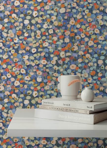 Prato Blue Petite Floral Wallpaper