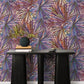 Corifa Purple Palm Leaf Wallpaper