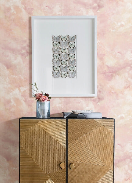 Aria Pink Abstract Wallpaper