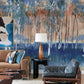 Primavera Dark Blue Wall Mural