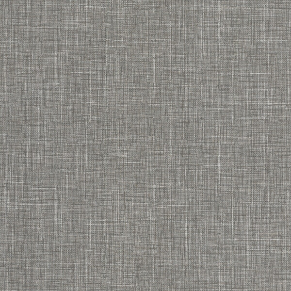 Beau Dark Grey Faux Fabric Wallpaper