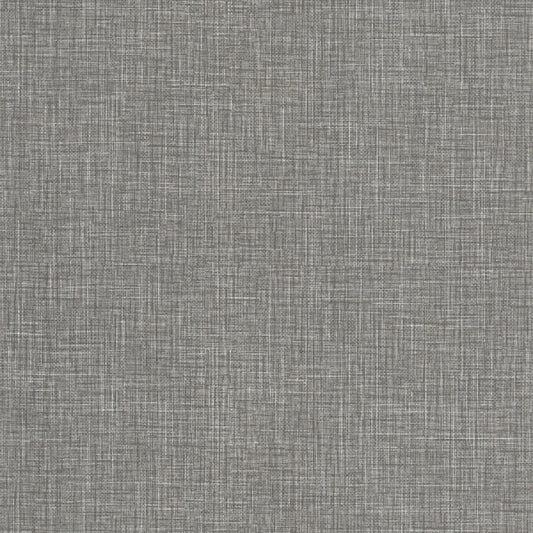 Beau Dark Grey Faux Fabric Wallpaper