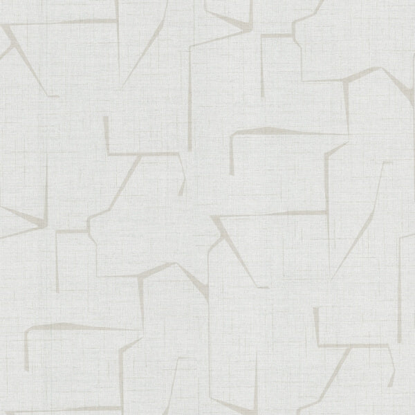 Lyle Off-White Abstract Geometric Wallpaper