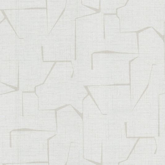 Lyle Off-White Abstract Geometric Wallpaper