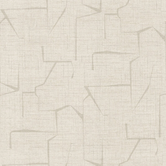 Lyle Beige Abstract Geometric Wallpaper