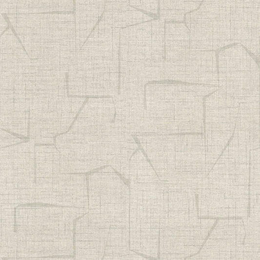 Lyle Light Grey Abstract Geometric Wallpaper