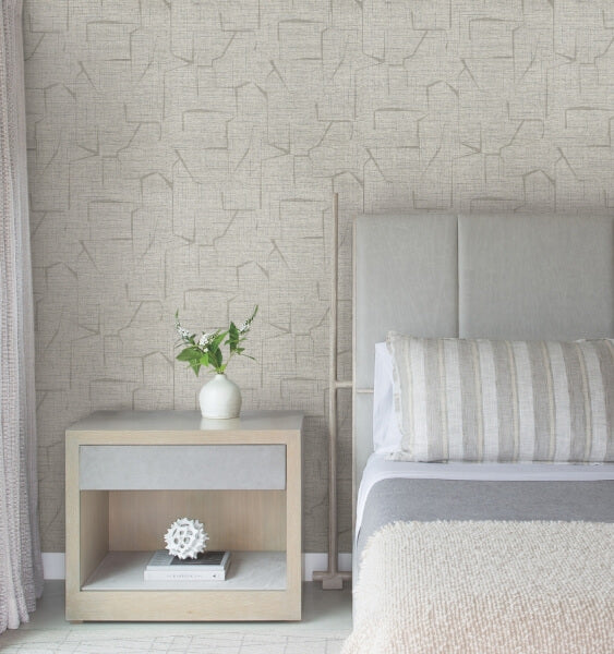 Lyle Olive Abstract Geometric Wallpaper