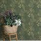 Ängslycka Dark Green Forest Botanicals Wallpaper