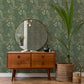 Ängslycka Dark Green Forest Botanicals Wallpaper