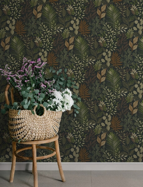 Ängslycka Black Forest Botanicals Wallpaper