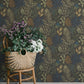 Ängslycka Charcoal Forest Botanicals Wallpaper
