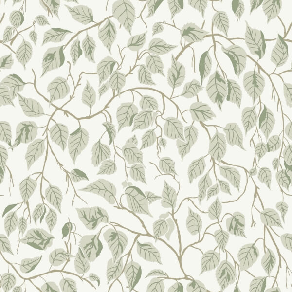 Hängbjörk Sage Vine Wallpaper