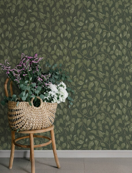 Hängbjörk Evergreen Vine Wallpaper