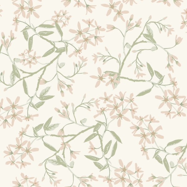 Paradis Blush Bouquet Toss Wallpaper