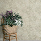 Paradis Beige Bouquet Toss Wallpaper