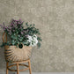 Paradis Grey Bouquet Toss Wallpaper