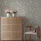 Paradis Slate Bouquet Toss Wallpaper
