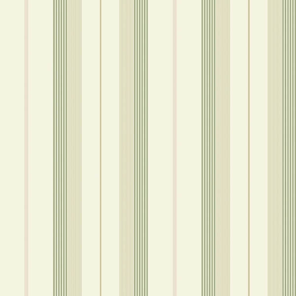 Herrgård Green Stripe Wallpaper