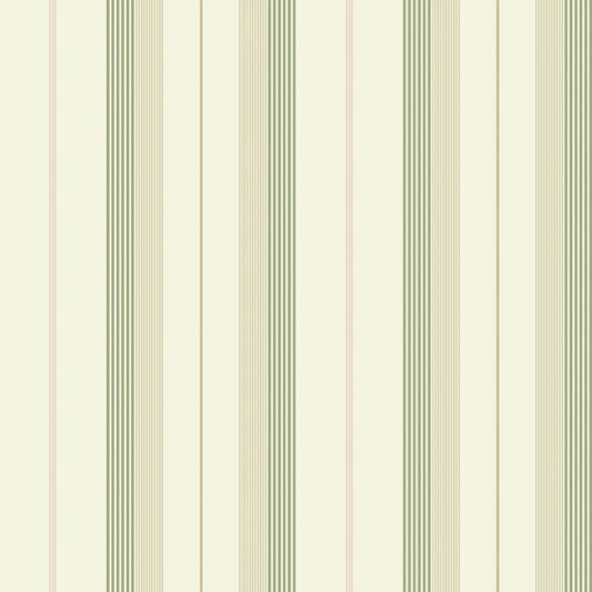 Herrgård Green Stripe Wallpaper