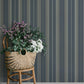 Herrgård Navy Stripe Wallpaper