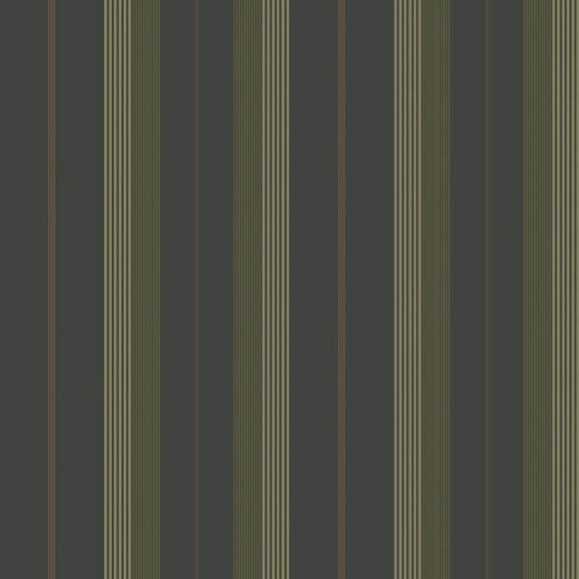 Herrgård Black Stripe Wallpaper
