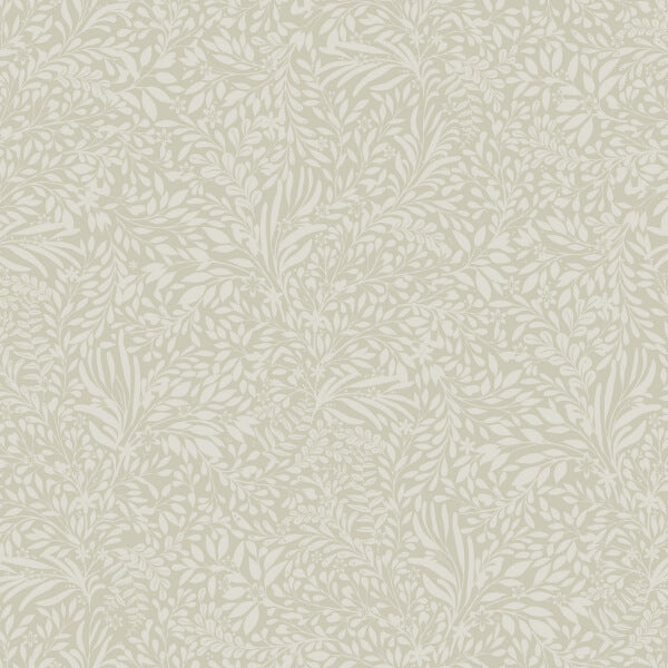 Kristina Taupe Botanical Wallpaper
