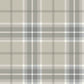 Emma Grey Plaid Wallpaper
