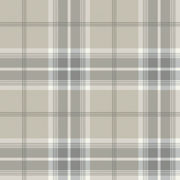 Emma Grey Plaid Wallpaper