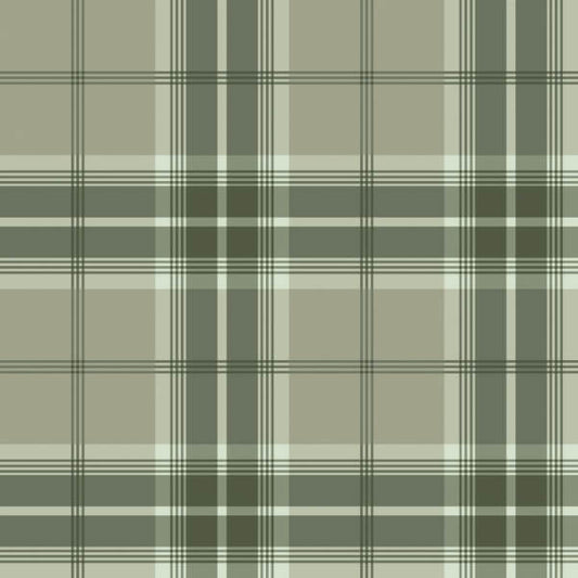 Emma Evergreen Plaid Wallpaper