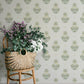 Gullvie White Pansies Wallpaper