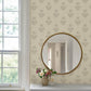 Gullvie Cream Pansies Wallpaper