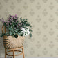 Gullvie Cream Pansies Wallpaper