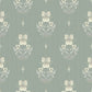 Gullvie Seafoam Pansies Wallpaper