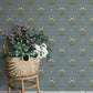 Gullvie Light Blue Pansies Wallpaper