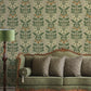 Rosa Light Brown Floral Columns Wallpaper