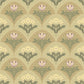 Maj Light Brown Floral Damask Wallpaper