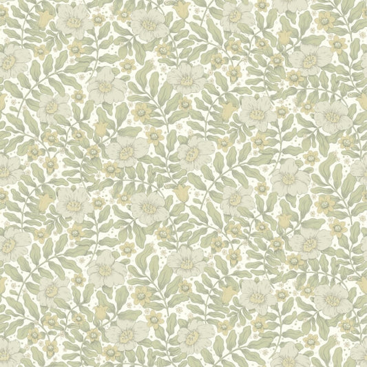 Maggan Sage Floral Trail Wallpaper