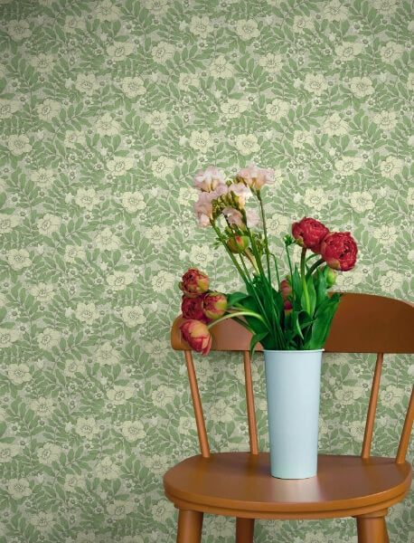 Maggan Jade Floral Trail Wallpaper