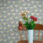 Maggan Blue Floral Trail Wallpaper