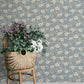 Maggan Blue Floral Trail Wallpaper