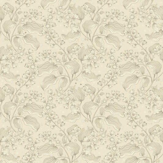 Syren Khaki Dainty Floral Wallpaper
