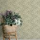 Syren Light Green Dainty Floral Wallpaper