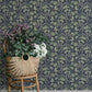 Syren Navy Dainty Floral Wallpaper