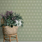 Alma Moss Diamond Floral Wallpaper