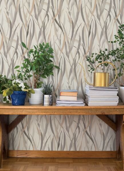Willoughby Neutral Fronds Wallpaper