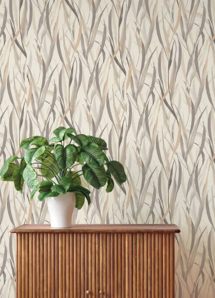 Willoughby Neutral Fronds Wallpaper