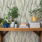 Willoughby Green Fronds Wallpaper